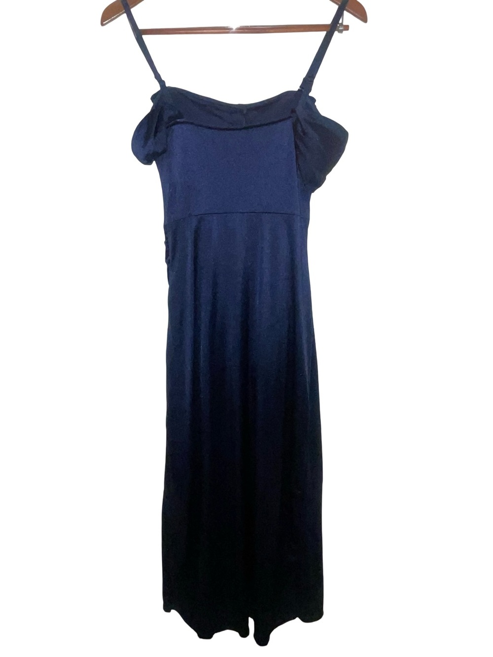 Shapewear Off-Shoulder Ruched Sculpting Maxi Dress - Navy Blue size - Picture 5 of 7